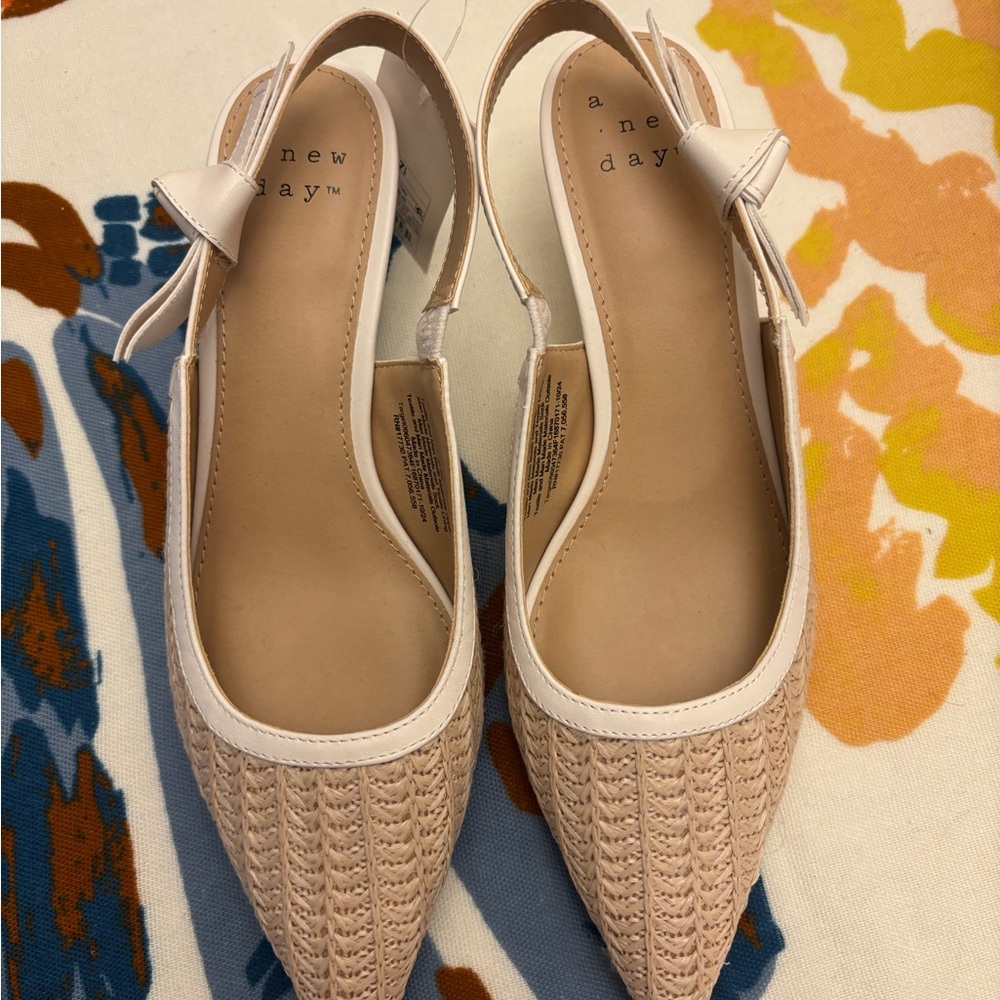 Raffia Milan Slingback Heels